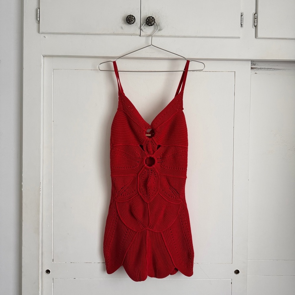 Cult Gaia Marlow Red Mini Dress